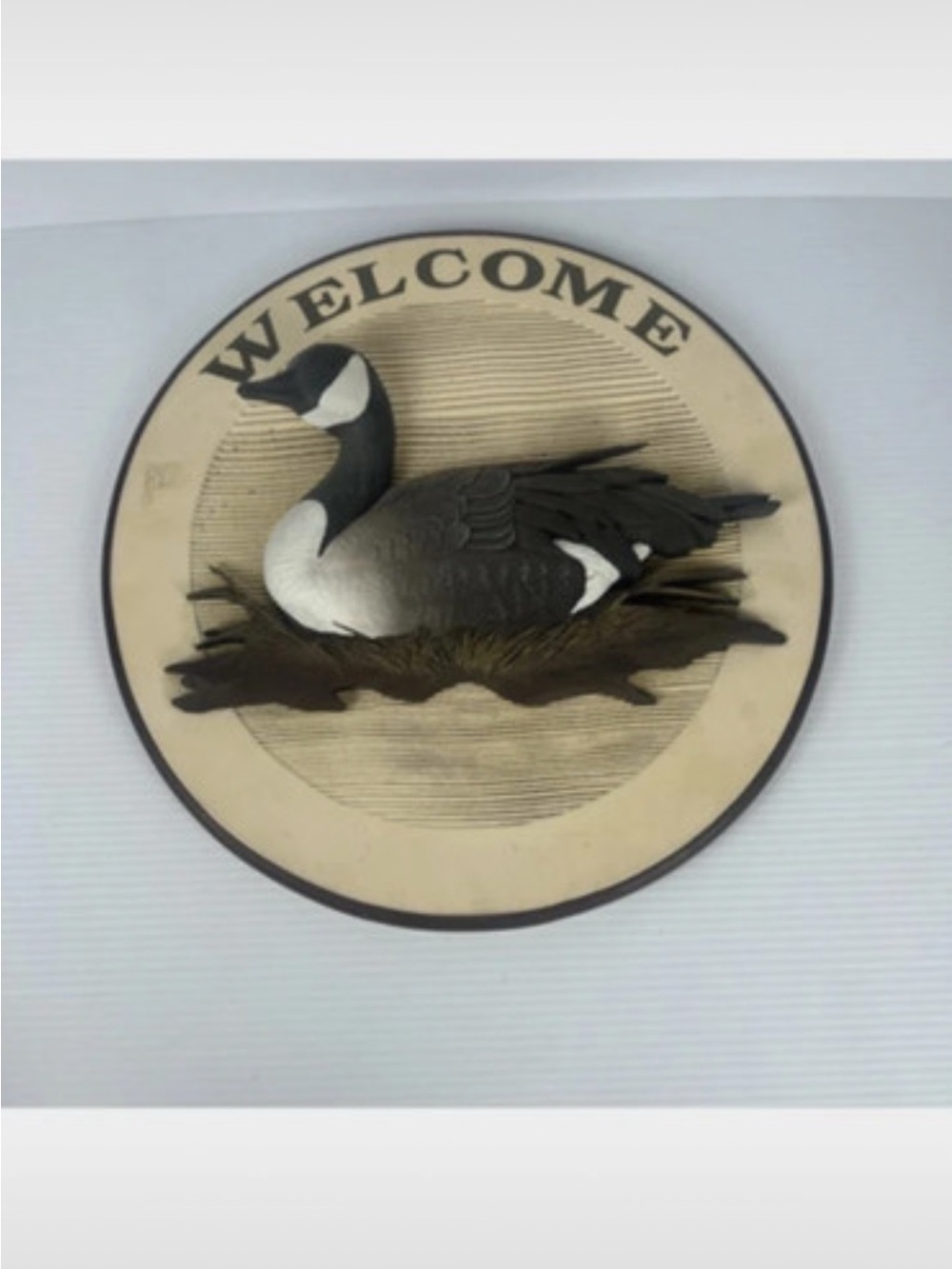3D goose welcome sign. by Eric Thorsen.